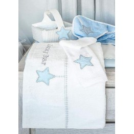 Baby Oliver Lucky Star Blue Πετσέτες σετ 2 τεμαχίων des.309